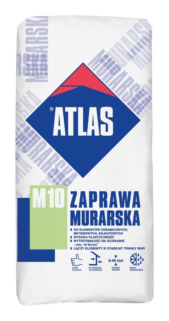 Zaprawa murarska ATLAS M10. Fot. Atlas
