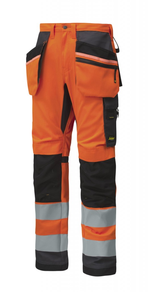 Spodnie odblaskowe AllroundWork+ z workami kieszeniowymi (6230). Fot. Snickers Workwear
