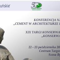 Konferencja „Cement w architekturze i sztuce” / targi KONSERWACJE 2015 – 22-23.10.