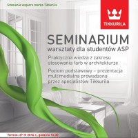Tikkurila wykłada na warszawskiej ASP – 27 kwietnia